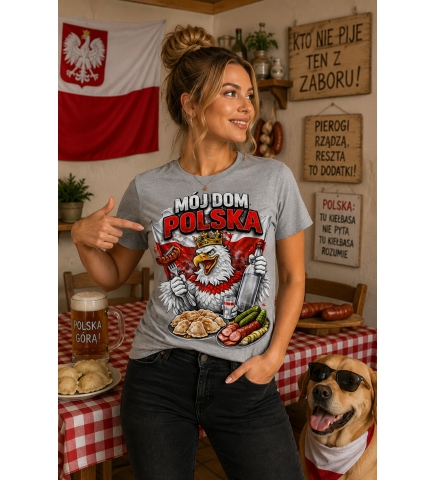 KOSZULKA DAMSKA PATRIOTYCZNI  Mój Dom Polska